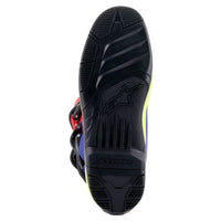 Alpinestars 2026 Tech 3 Motocross Boots Bright Red Dark Blue Yellow Fluo