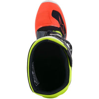 Alpinestars 2026 Tech 7S Youth Motocross Boots Dark Grey Red Fluo Yellow Flou