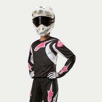 Alpinestars 2024 Stella Fluid Womens Motocross Combo Kit Pants & Jersey Black White Pink CLEARANCE
