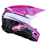Alpinestars 2027 S-M3 Falcon MX Helmet Purple White Black Pink