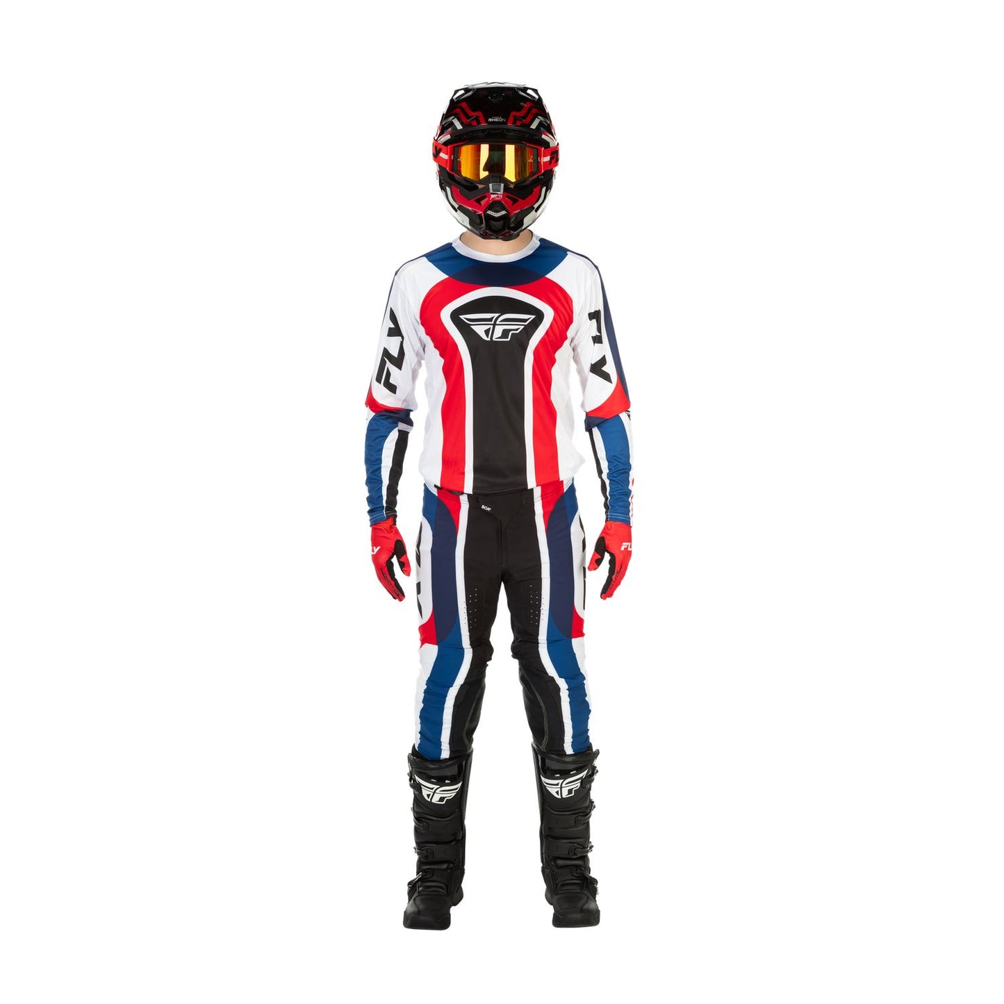Fly Racing 2026 Motocross Combo Kit Lite Glory  Red White Blue