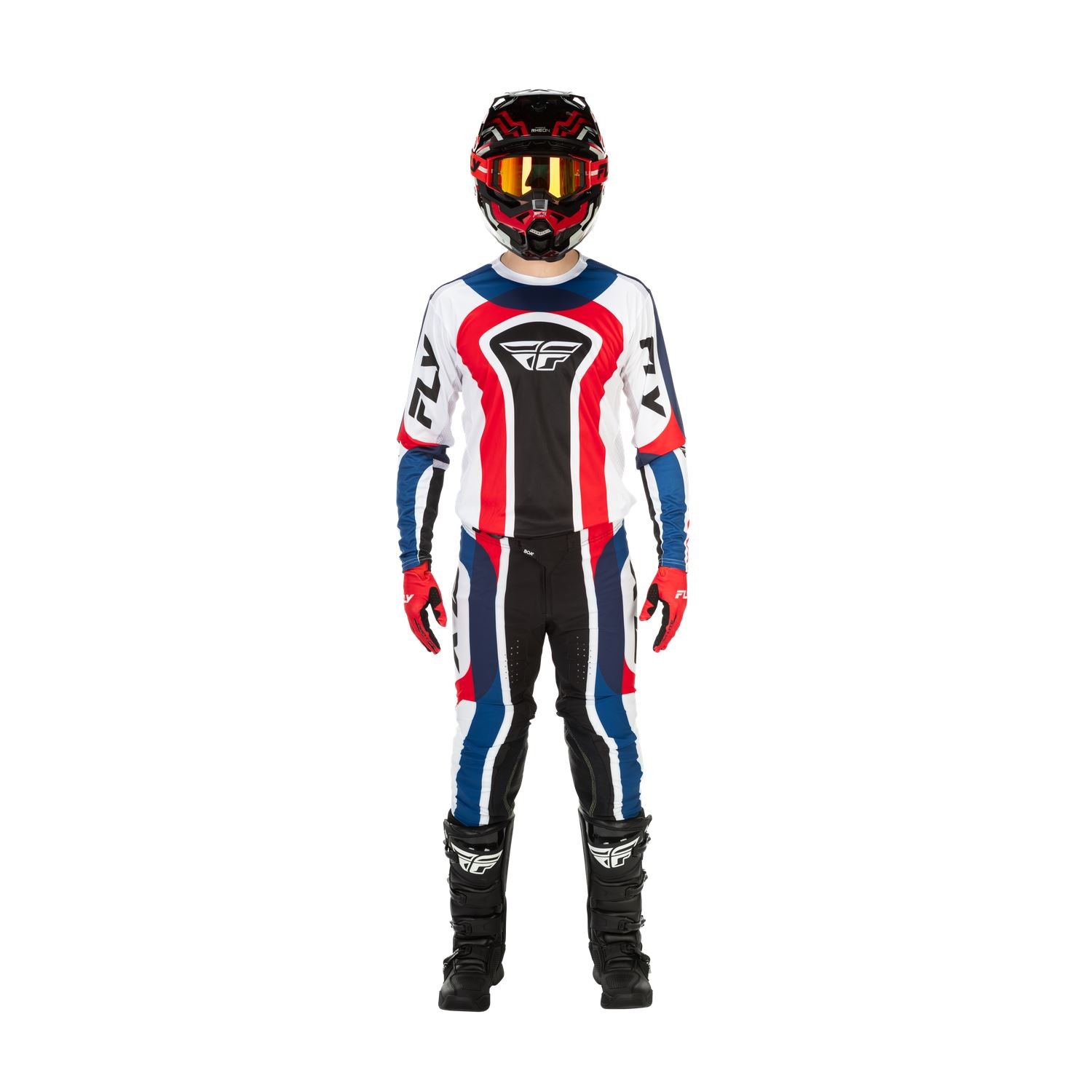 Fly Racing 2026 Motocross Combo Kit Lite Glory  Red White Blue