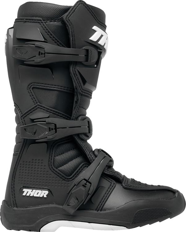 Thor 2024 Youth Blitz XR Black White Motocross Boots