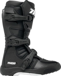 Thor 2024 Youth Blitz XR Black White Motocross Boots
