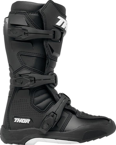 Thor 2024 Youth Blitz XR Black White Motocross Boots