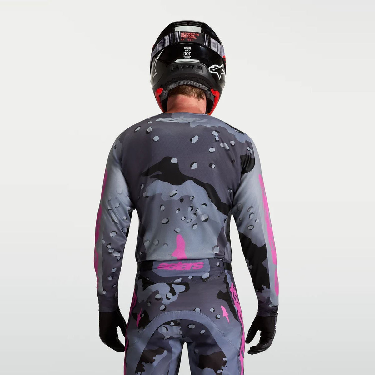 Alpinestars 2027 Racer Lone MX Jersey Grey Camo Purple