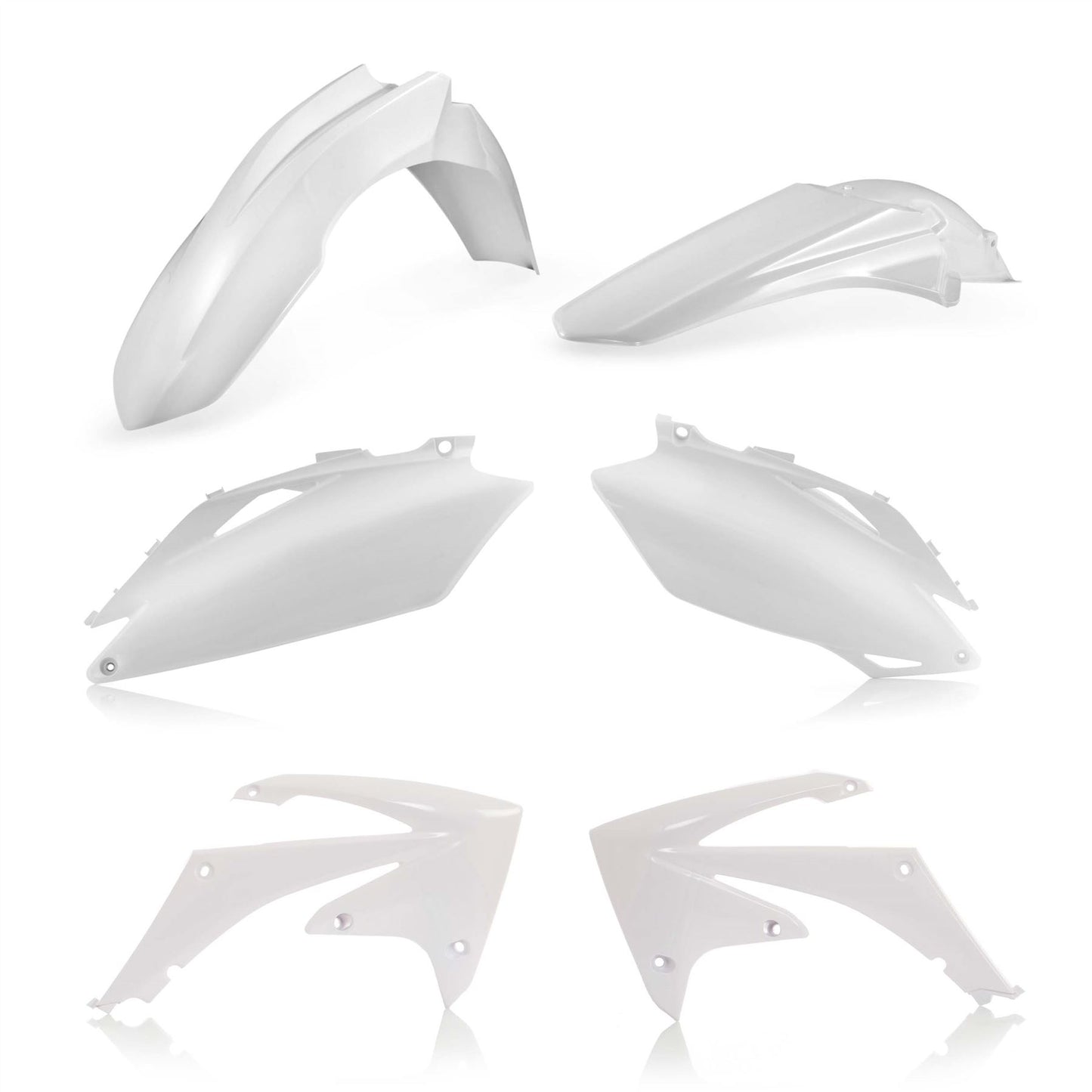 Acerbis Plastic Kit White For HONDA CRF 250 R 2010