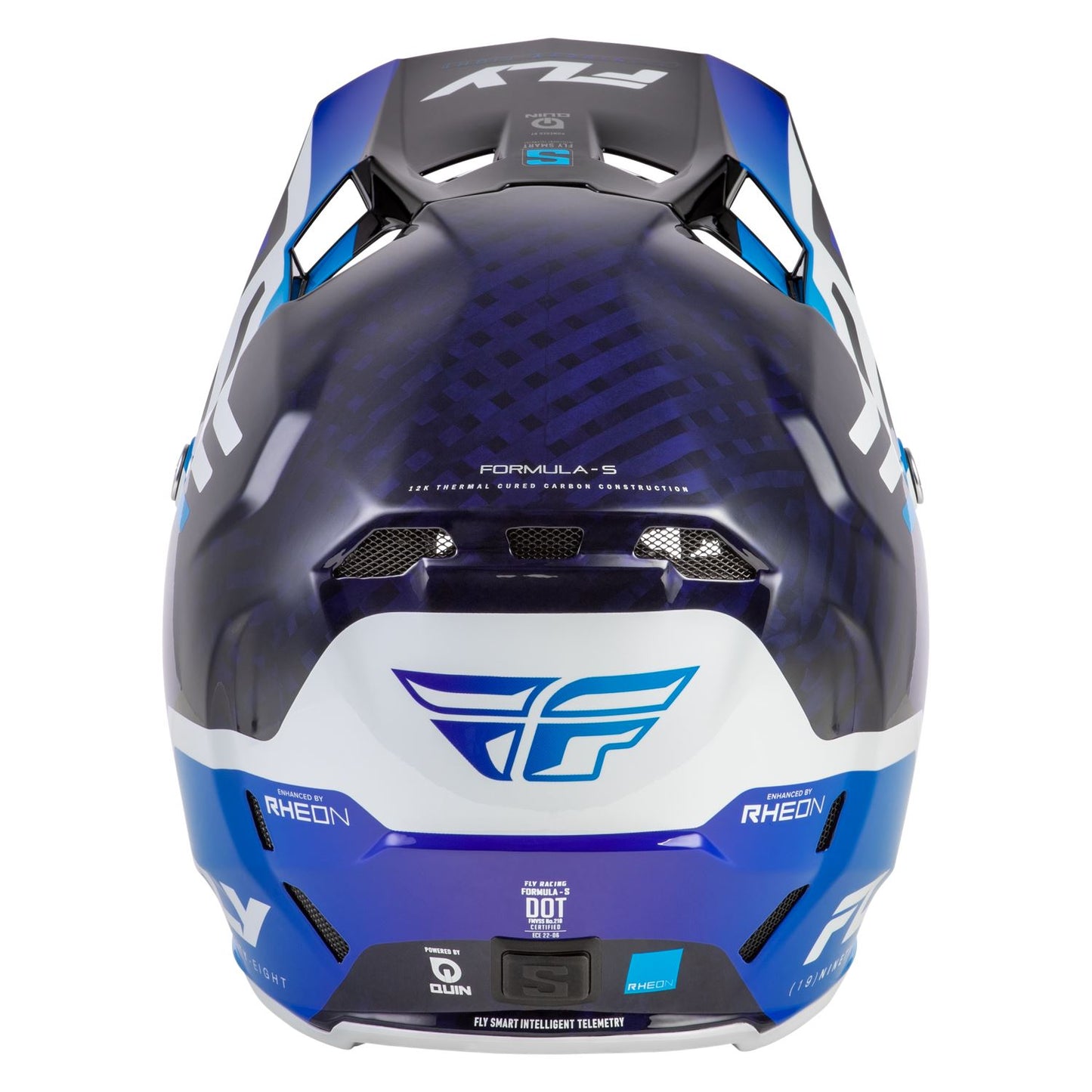 Fly Racing 2026 Motocross Helmet Formula S Byte Carbon Blue White