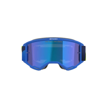 Alpinestars 2026 Vision 5 Corp Motocross Goggles Blue Yellow Flo Mirror Blue One Size