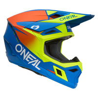 O'Neal 2026 Youth 3 SRS Solid Blue Neon Yellow Helmet