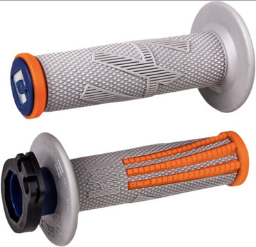 ODI EMIG2 PRO Lock On V2 Grip Gray Orange For Honda CRF 450X 2002-2025