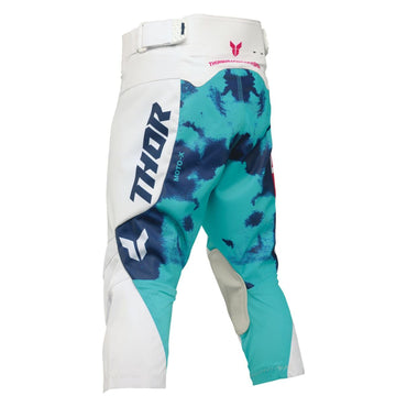 Thor 2026 Youth Launchmode Bleach White Aqua MX Pants