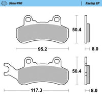 Moto-Master Pro Racing GP Sintered Brake Pads