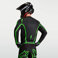 Alpinestars 2027 Fluid Apex MX Jersey Black Green Fluo