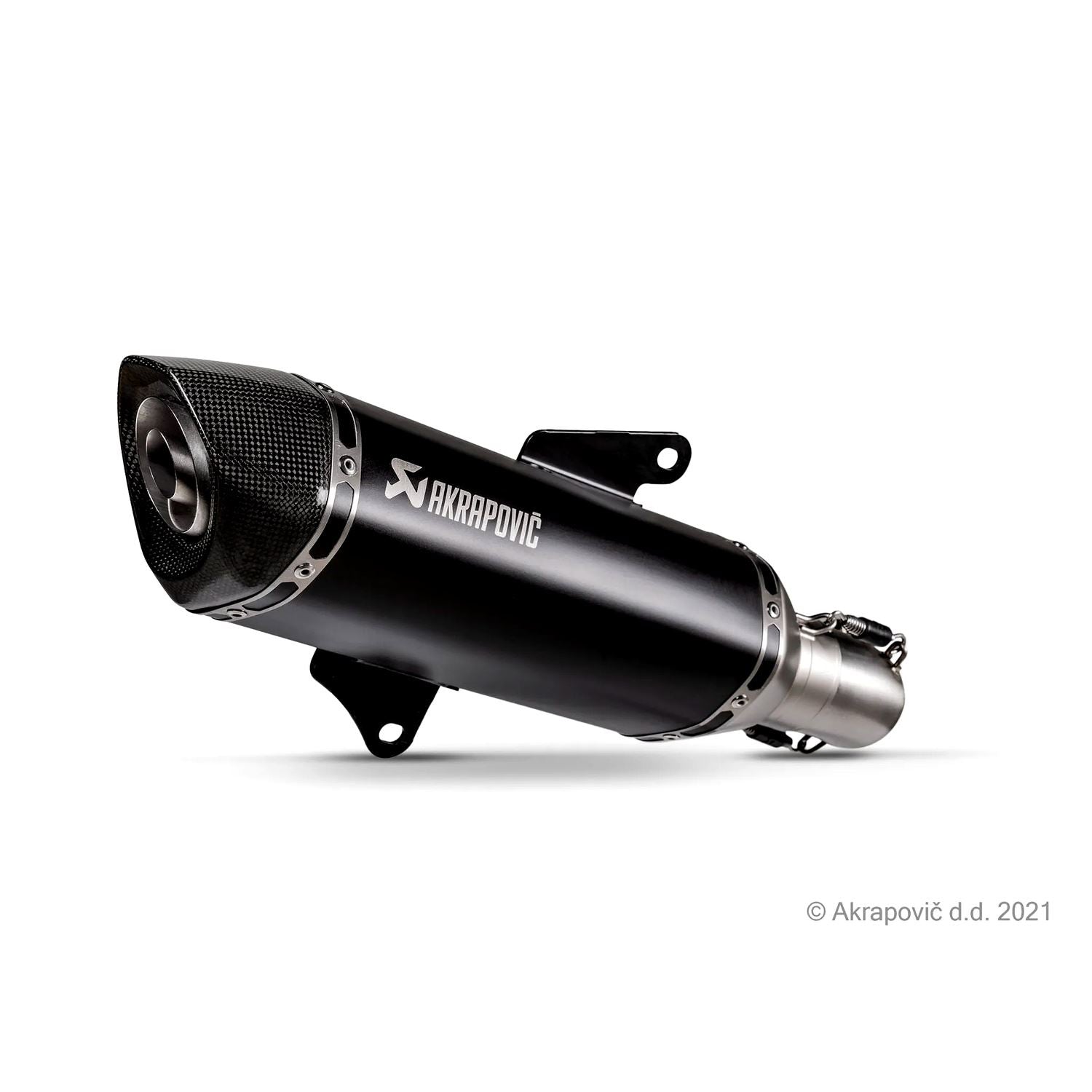 Akrapovic Stainless Steel Black Line Slip On Silencer For Honda ADV 350 ABS 2022-2024