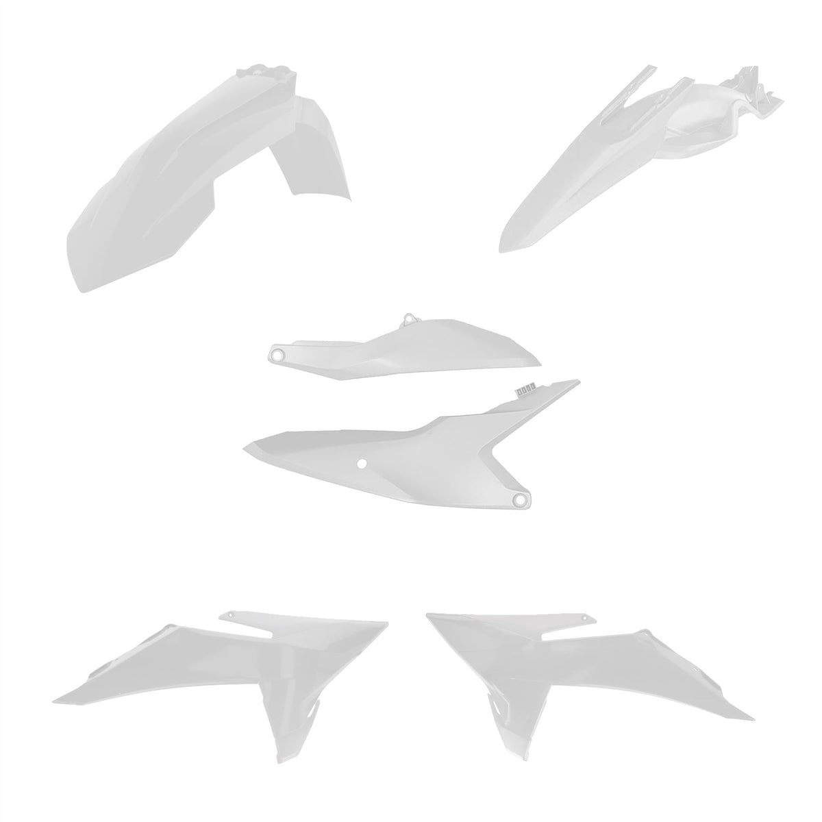 Acerbis Plastic Kit White For KTM SX 85 2025-2027