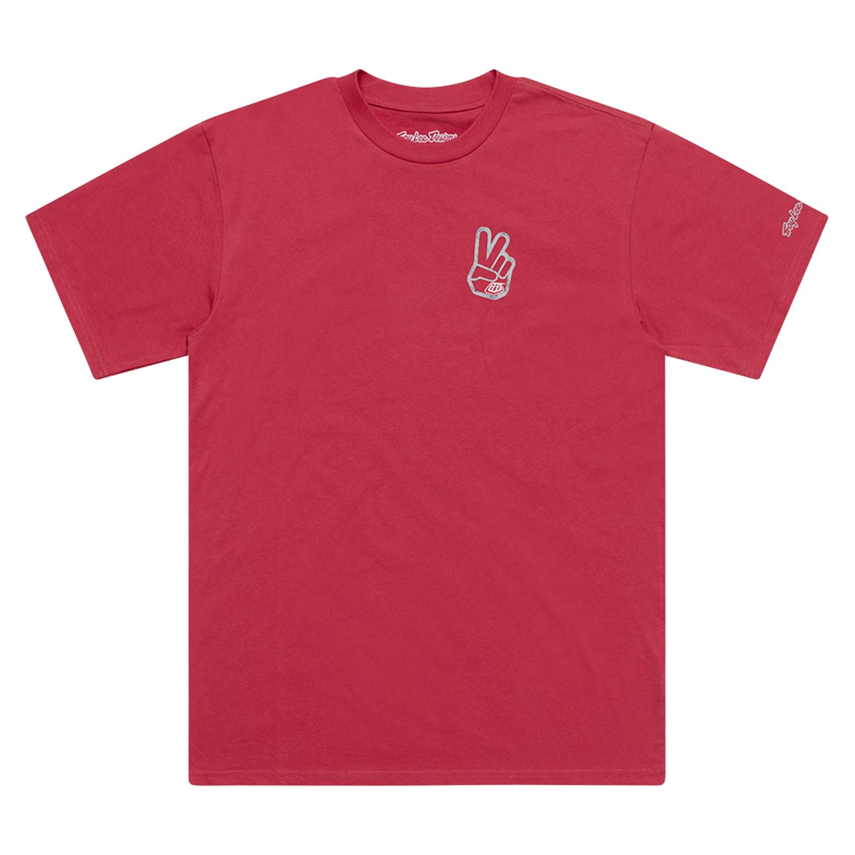 Troy Lee Designs Spring 2025 MX Peace Out Casual T-Shirt Fuchsia