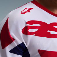 Alpinestars 2026 Racer Riway Motocross Jersey White Blue Red