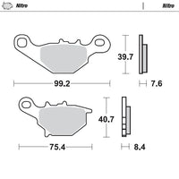 Moto-Master Nitro Sintered Brake Pads