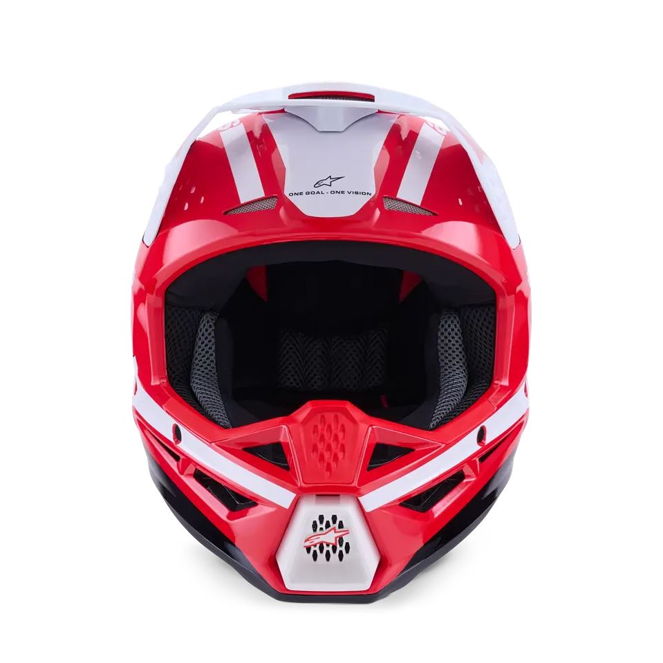 Alpinestars 2026 SM3 Heat Motocross Helmet Red White Black
