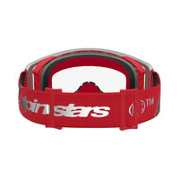 Alpinestars 2027 Supertech Dura Air Fluid MX Goggles Red Silver Clear
