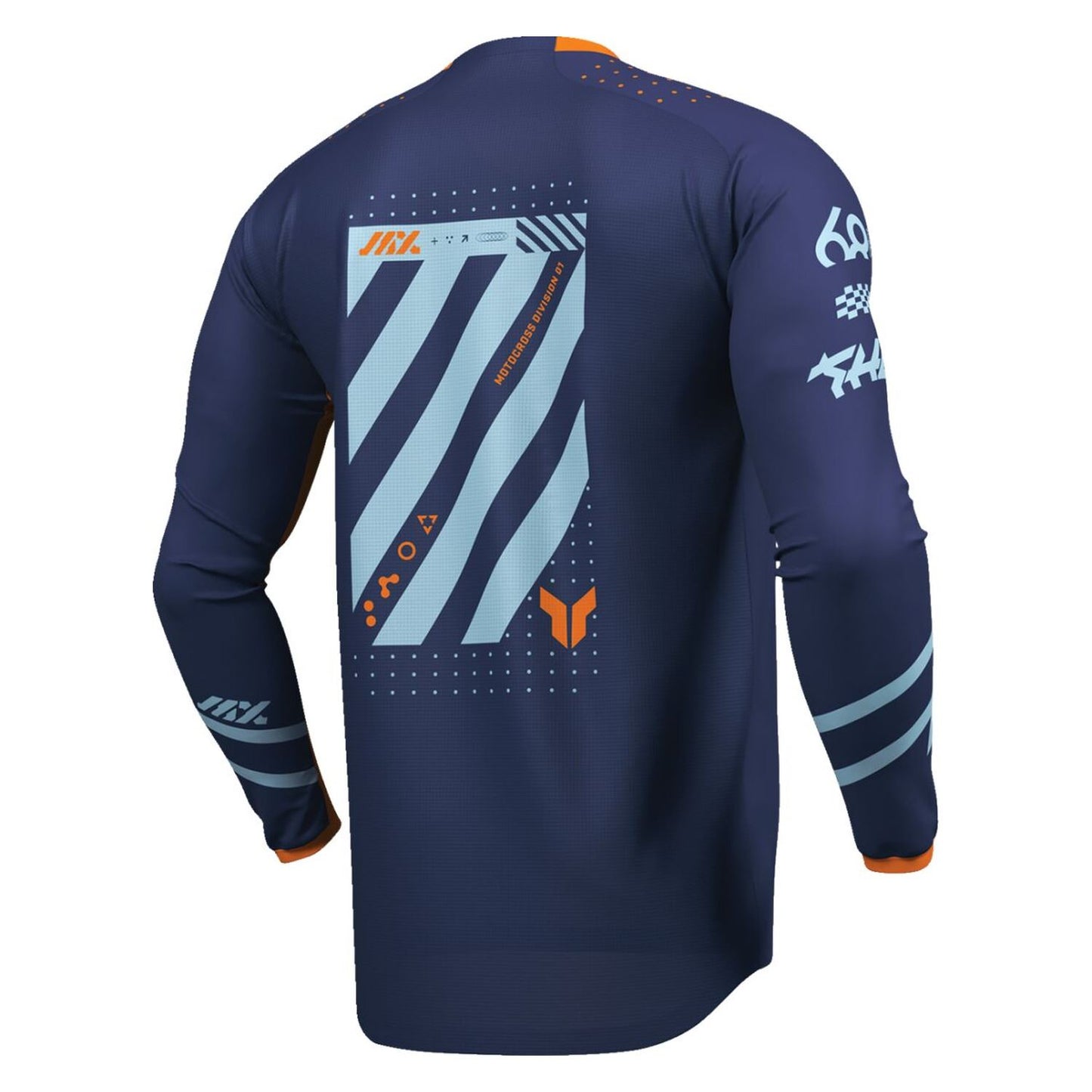 Thor 2026 Launchmode Futura Navy Orange MX Combo Kit
