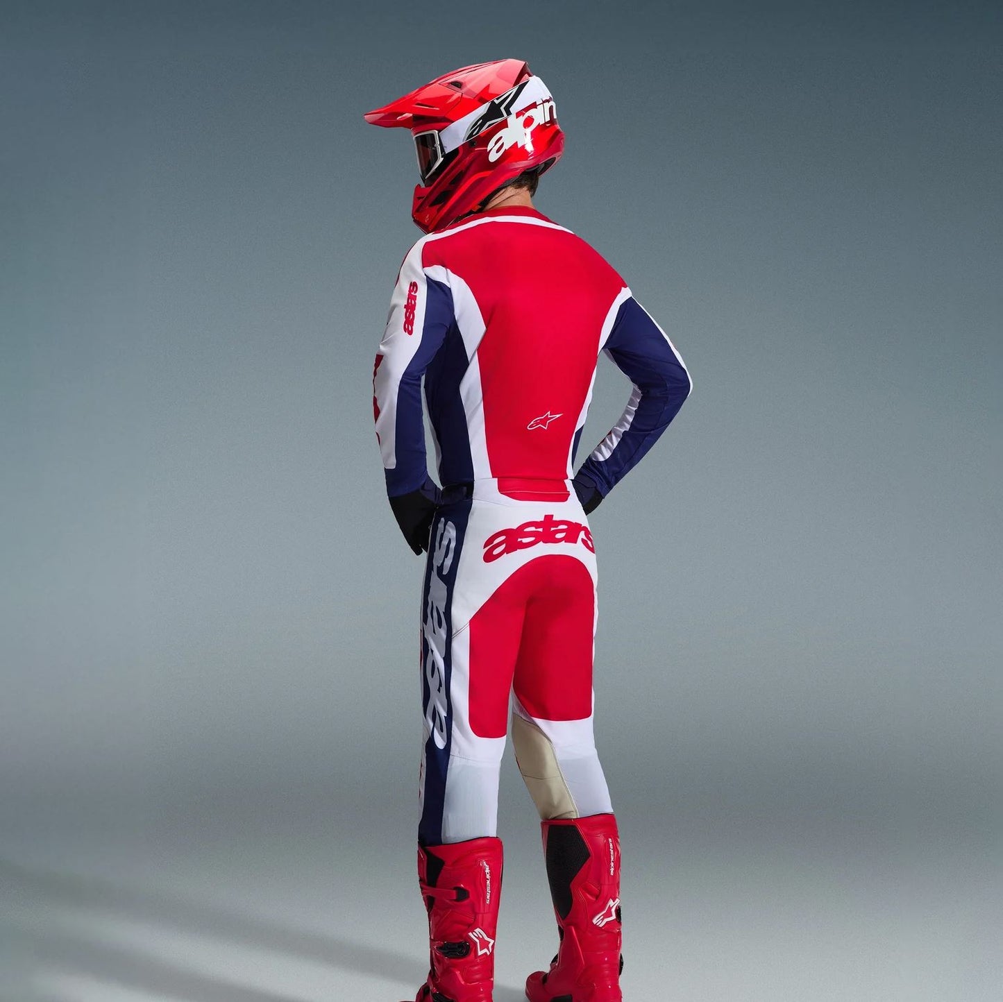 Alpinestars 2026 Racer Riway Motocross Combo Kit White Blue Red