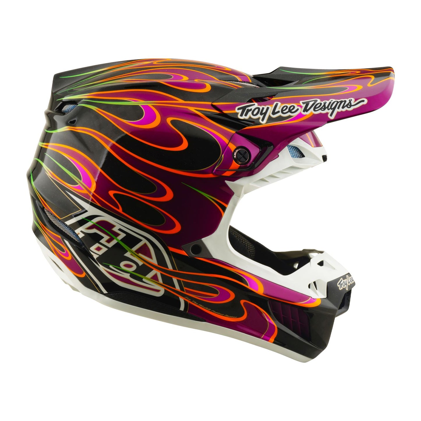 Troy Lee Designs Spring 2026 MX SE5 Carbon Torched Helmets Black Violet