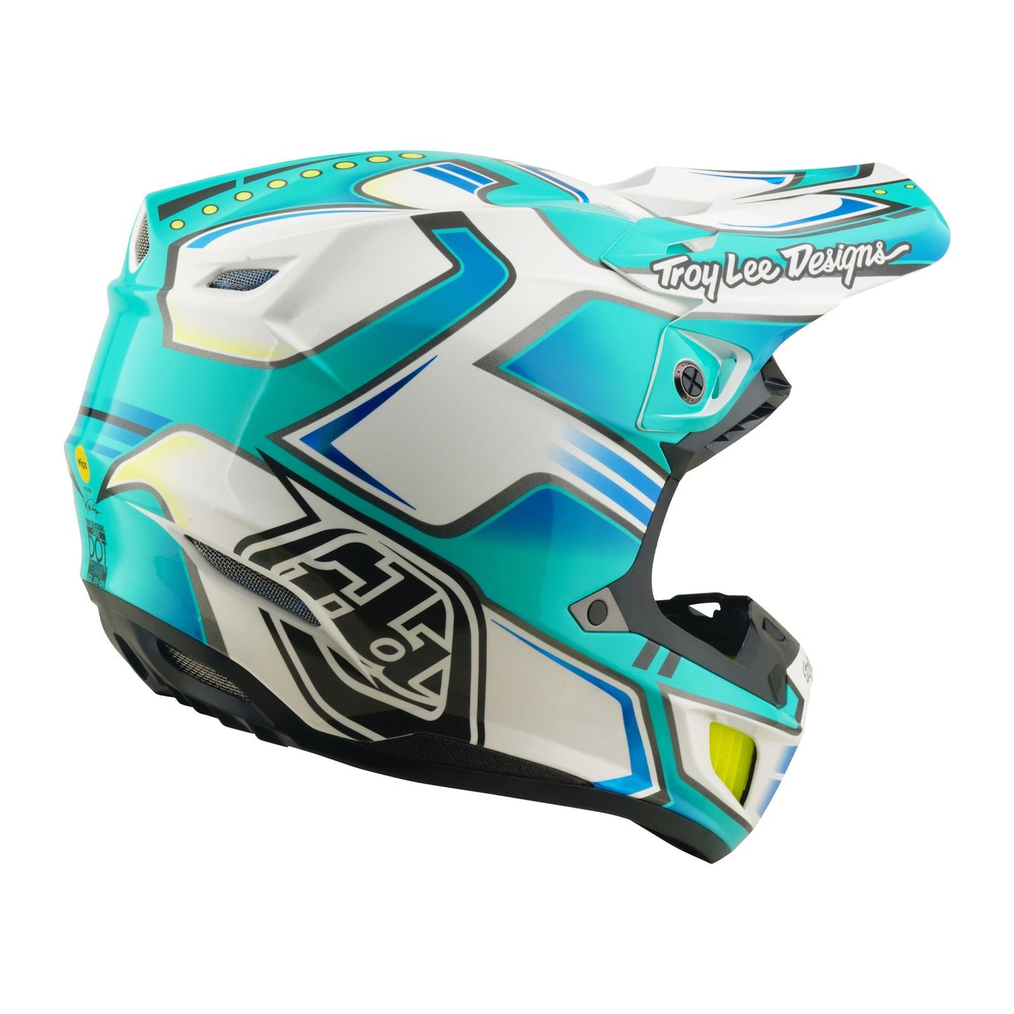 Troy Lee Designs Spring 2026 MX SE5 Composite Crest Helmets Real Teal