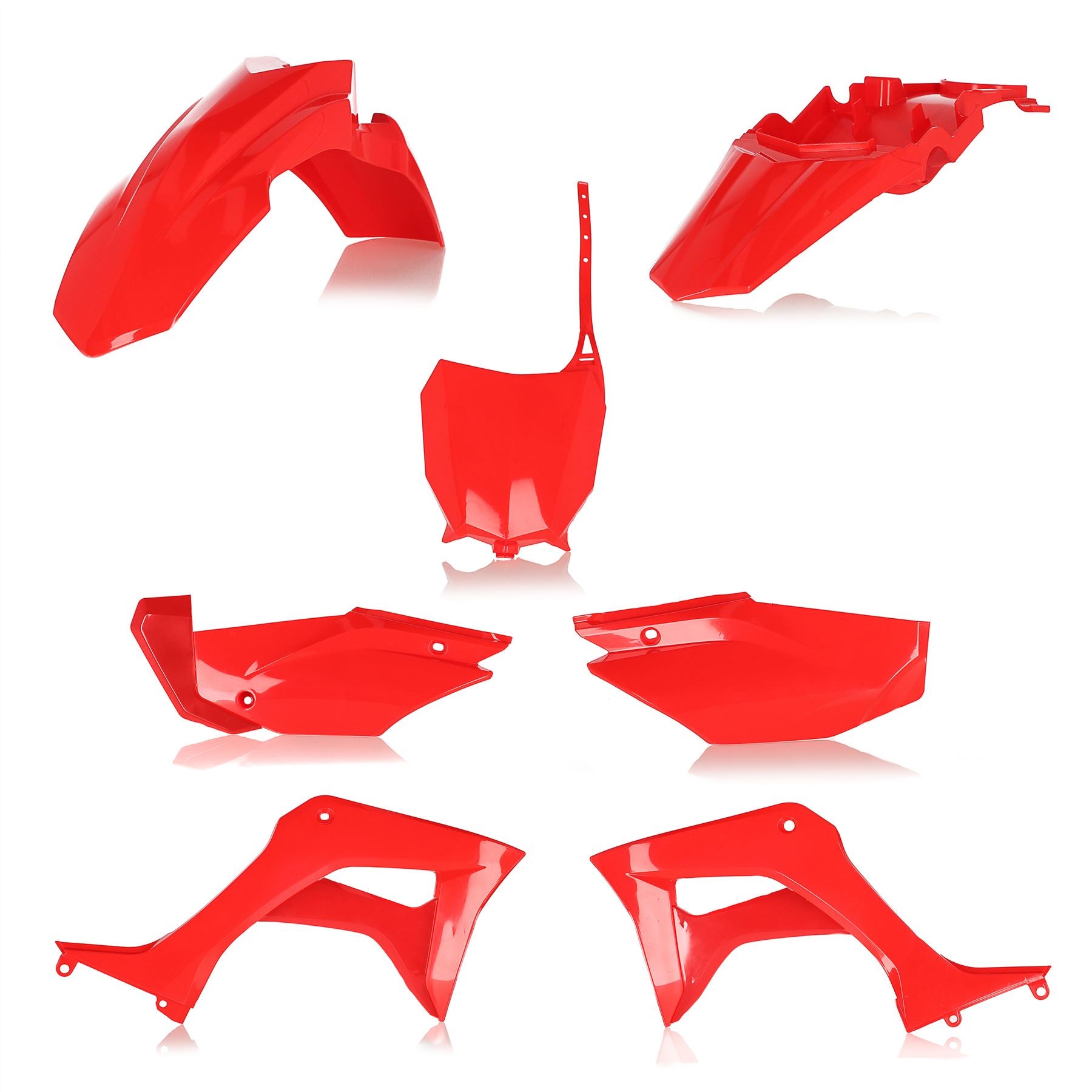 Acerbis Full Plastic Kit Red For Honda CRF 110F 2019-2024