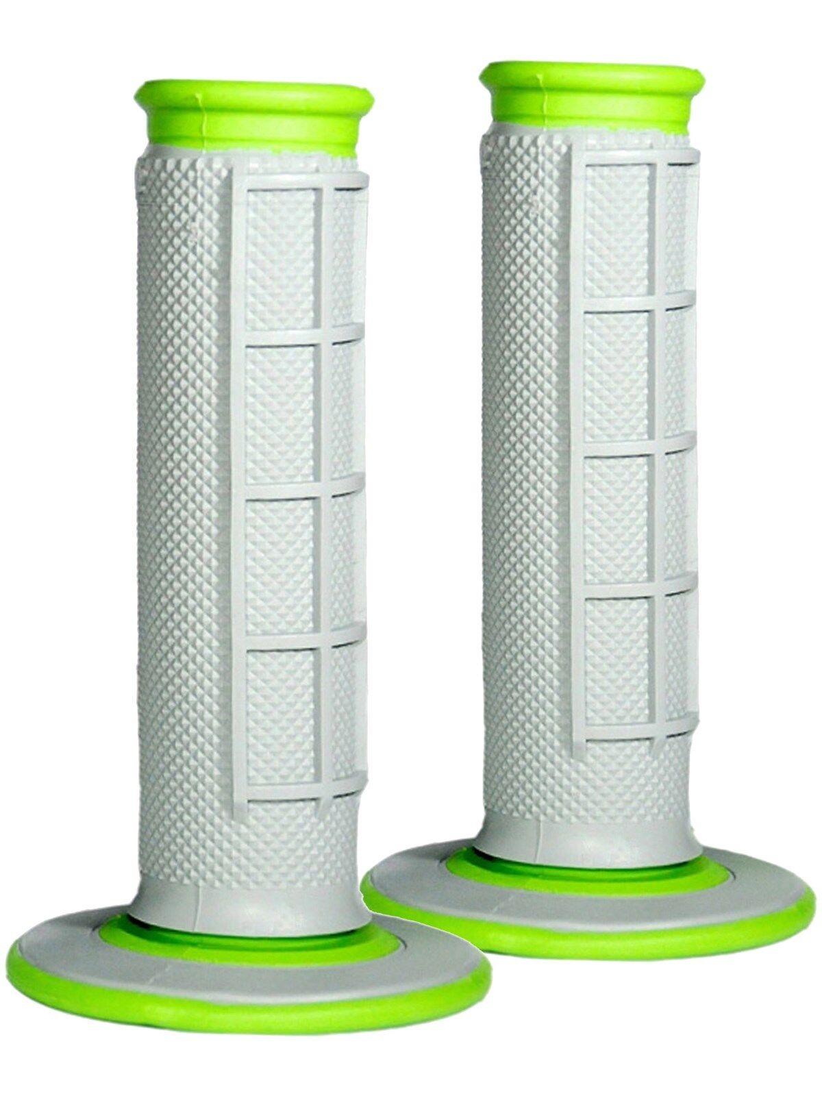 Renthal Dual Compound Soft/Firm 50/50 Grips Grey Green Motocross Enduro