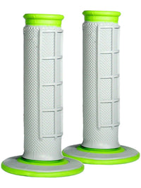 Renthal Dual Compound Soft/Firm 50/50 Grips Grey Green Motocross Enduro
