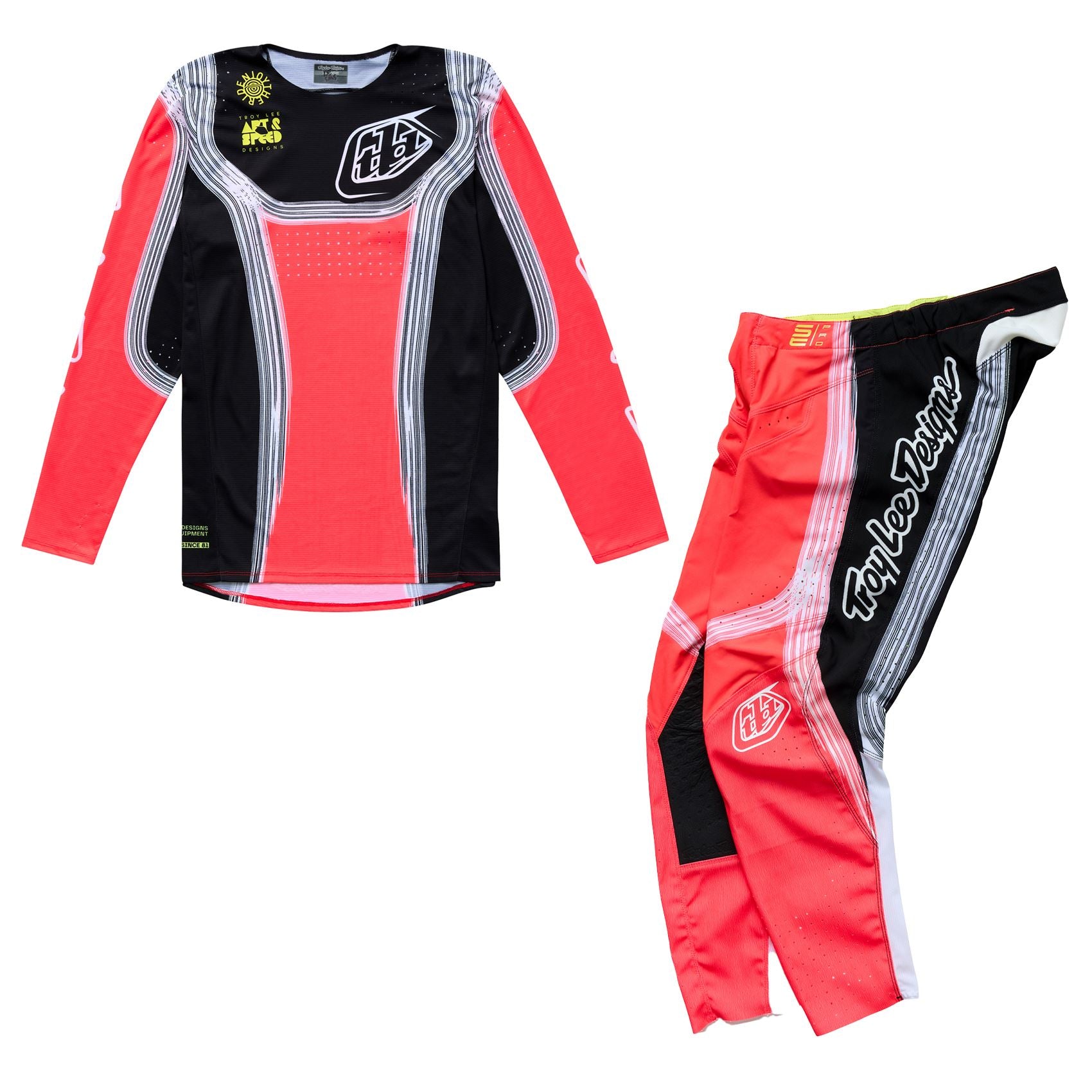 Troy Lee 2026 Motocross Combo Kit SE PRO Stripes Youth Infra RedBlack