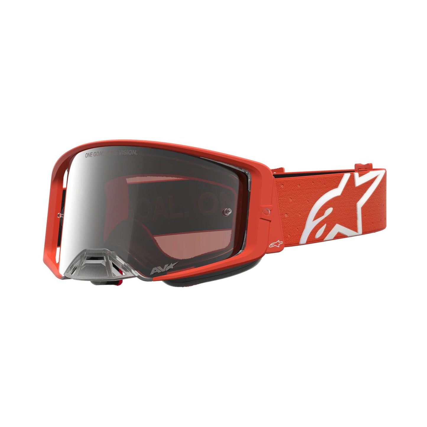 Alpinestars 2027 Supertech Vesta MX Goggles Orange Mirror Silver