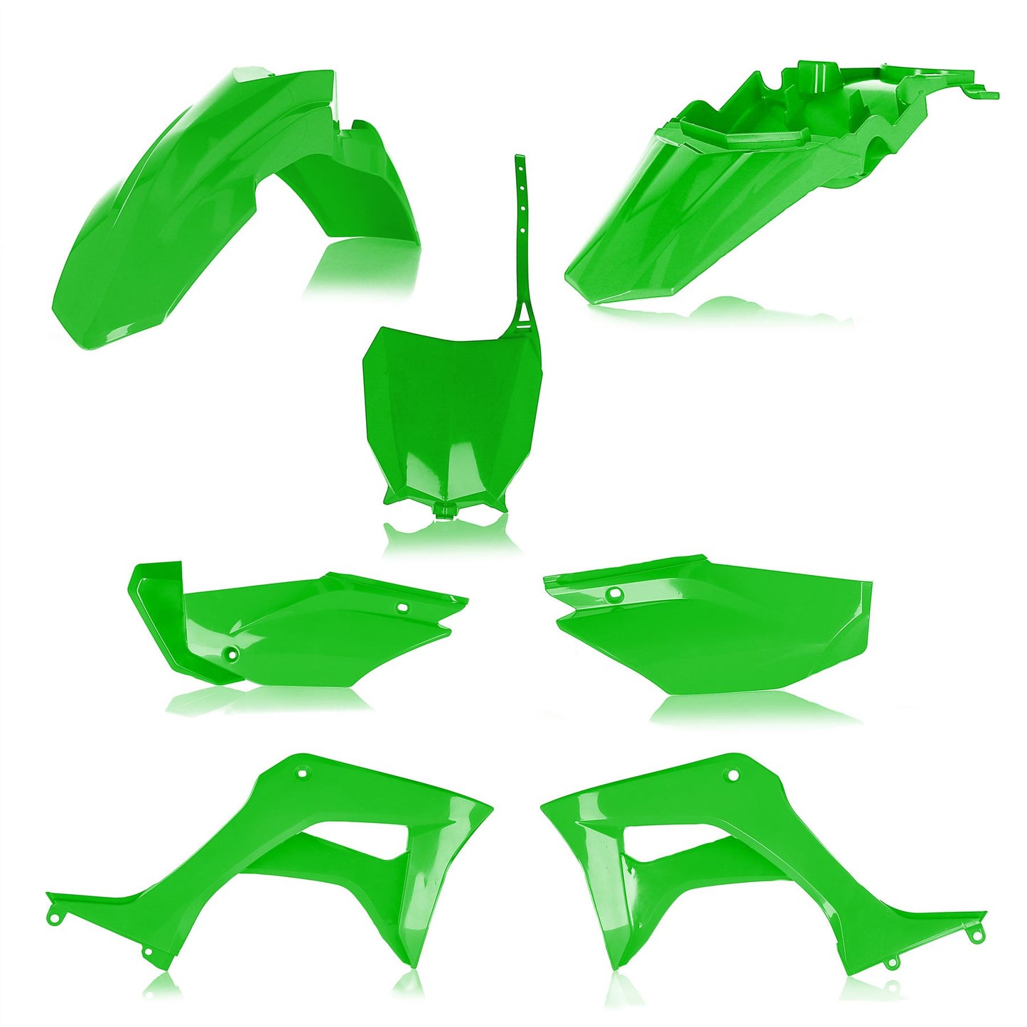 Acerbis Full Plastic Kit Green For Honda CRF 110F 2019-2024