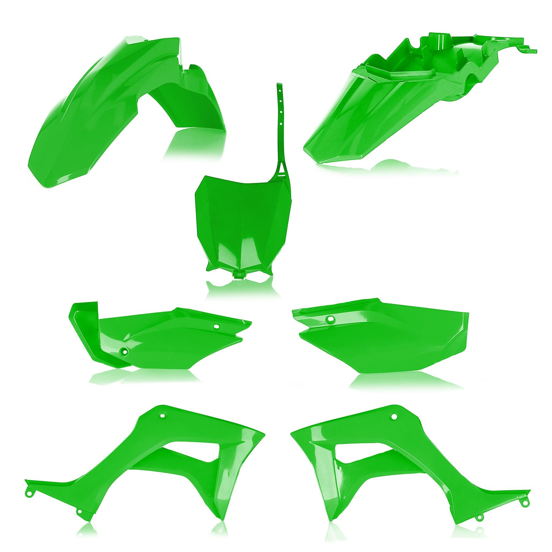 Acerbis Full Plastic Kit Green For Honda CRF 110F 2019-2024