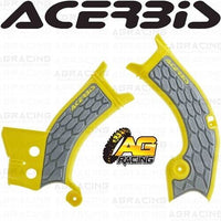 Acerbis X-Grip Frame Protector Guards Yellow Grey For Suzuki RM-Z 250 2019-2025