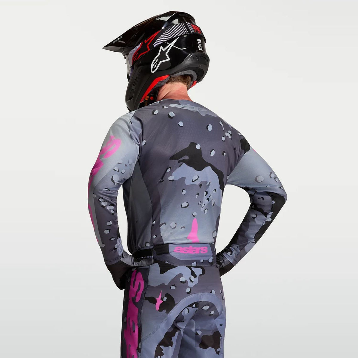 Alpinestars 2027 Racer Lone MX Jersey Grey Camo Purple