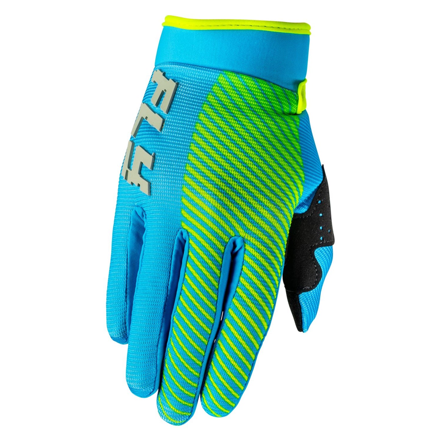 Fly Racing 2026 Motocross Gloves F-16 Youth  Blue Hi-Vis