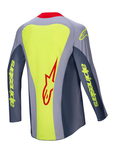 Alpinestars 2025 Techstar Melt Motocross Jersey Bright Red Grey