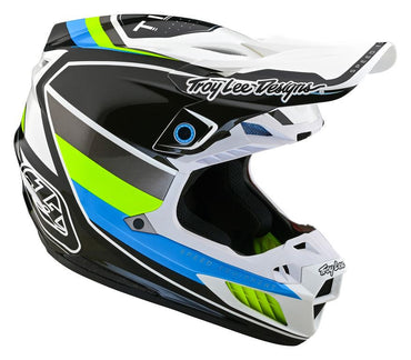 Troy Lee Designs 2025 SE5 Composite Helmet Reverb White Blue