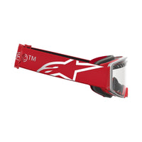 Alpinestars 2027 Supertech Dura Air Fluid MX Goggles Red Silver Clear