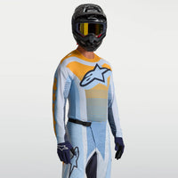 Alpinestars 2027 Techstar Maven MX Jersey Dust Blue Tangerine Black
