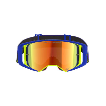 Alpinestars 2026 Supertech Vision Vista Motocross Goggles Blue Yellow Purple Mirror Red One Size