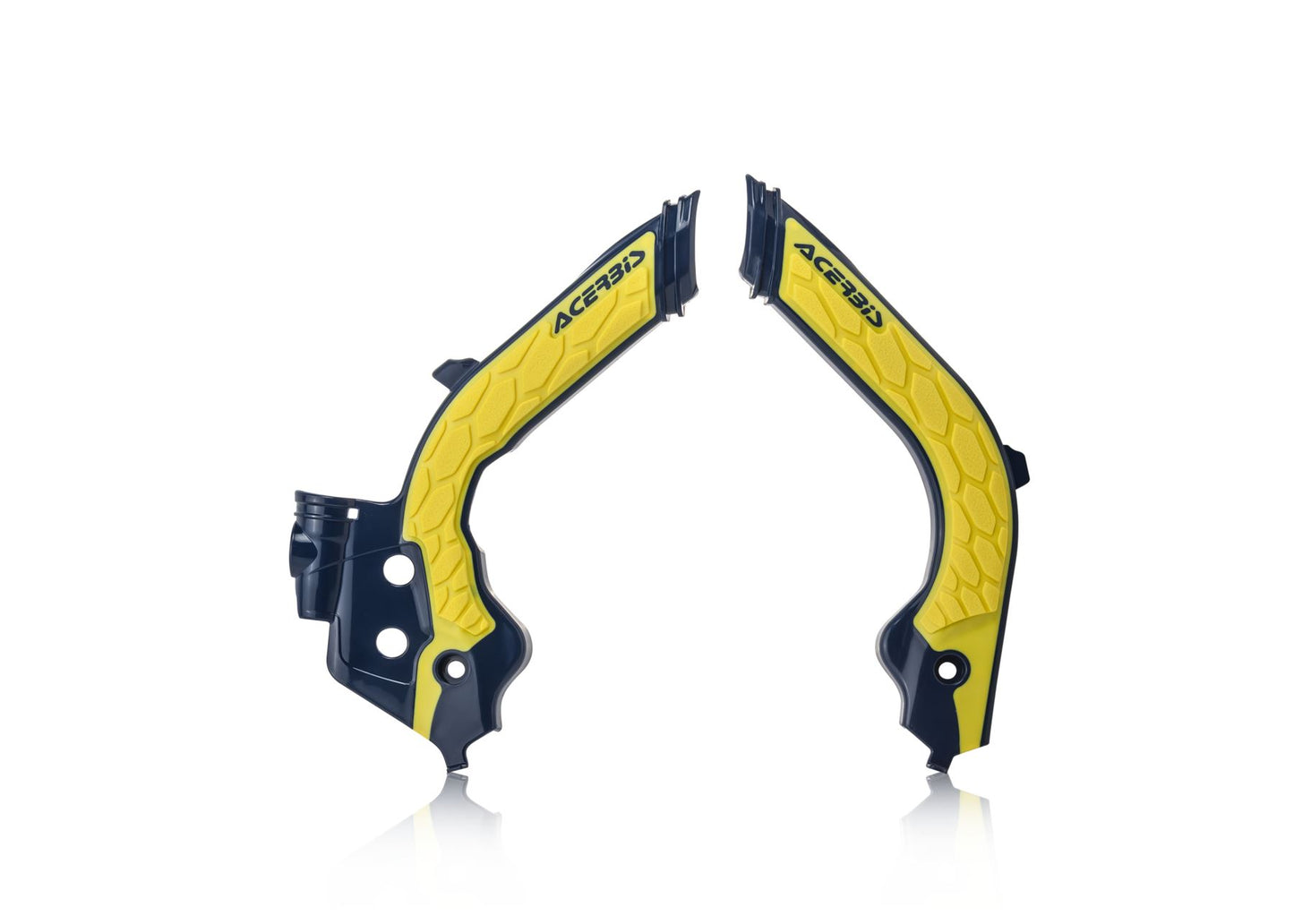 Acerbis X-Grip Frame Protector Guards Black Yellow For Husqvarna FE 501 S 22-23
