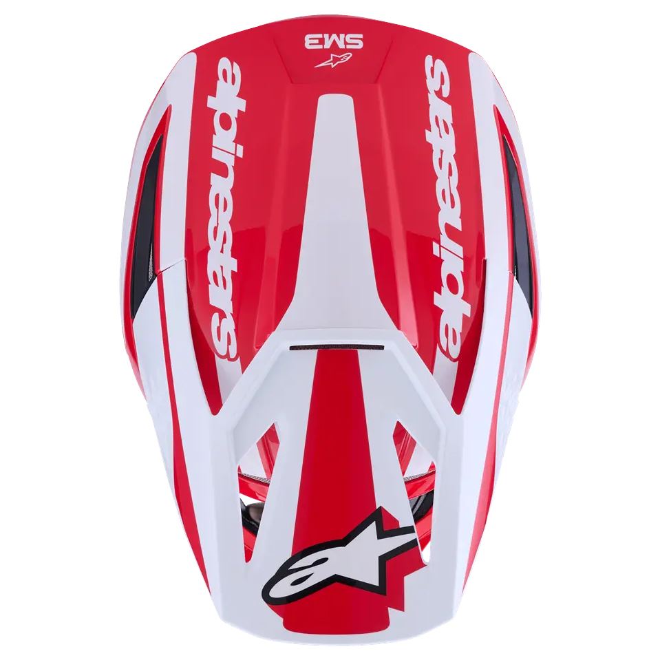 Alpinestars 2026 SM3 Heat Motocross Helmet Red White Black