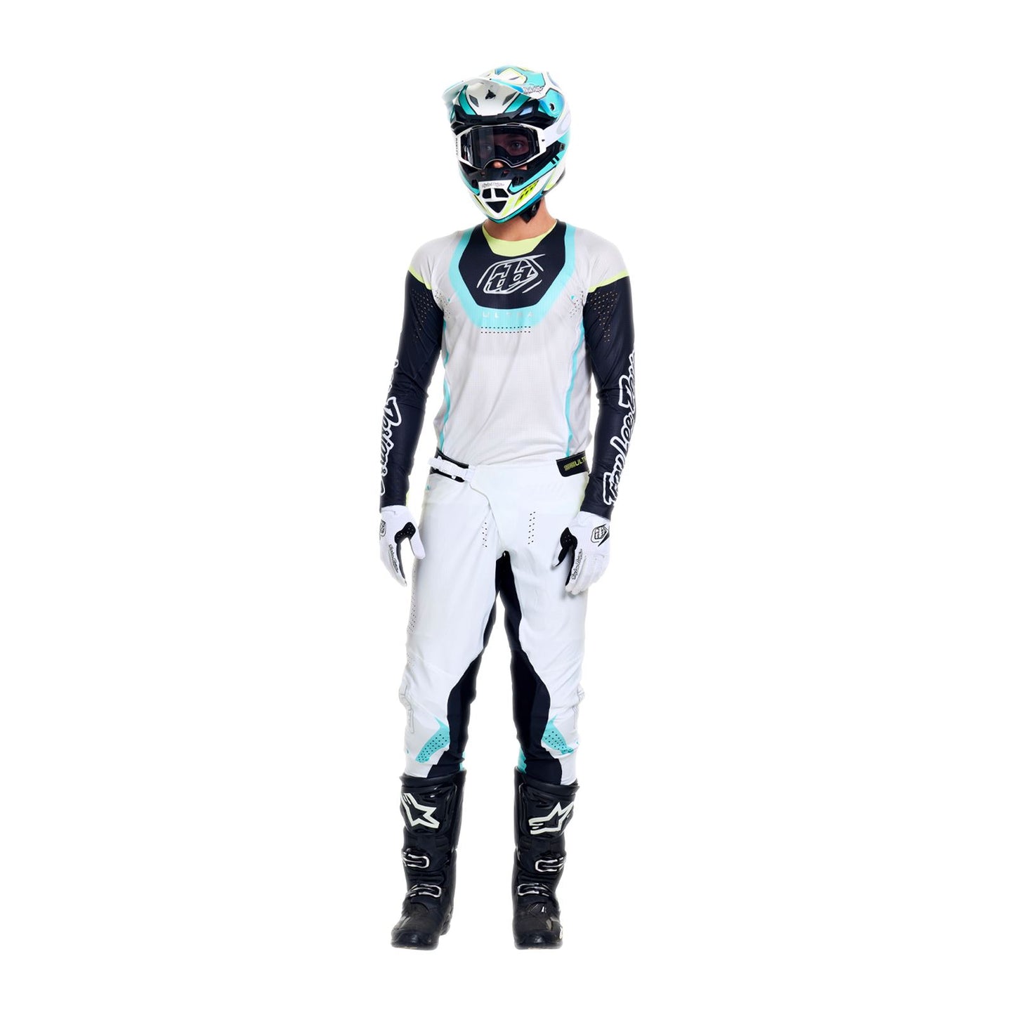 Troy Lee Designs Spring 2026 SE ULTRA Vision MX Combo Kit Stone White Carbon