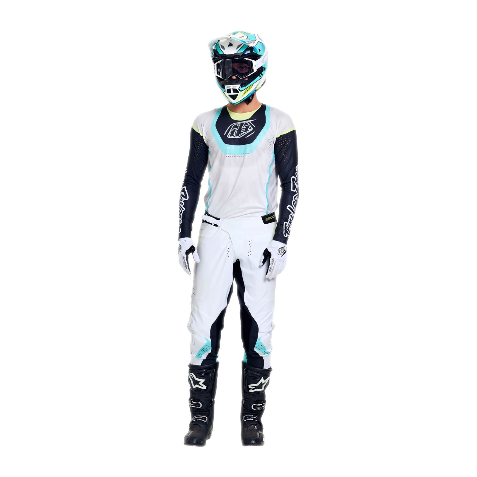 Troy Lee Designs Spring 2026 SE ULTRA Vision MX Combo Kit Stone White Carbon