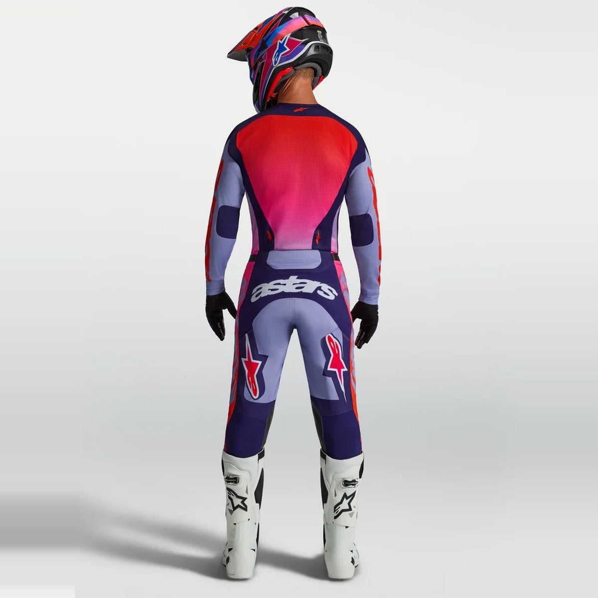 Alpinestars 2027 Racer Air Hunt MX Combo Kit Light Violet Deep Purple Pink Fluo