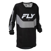 Fly Racing 2026 Motocross Jersey Kinetic Mutant Youth  Black Grey